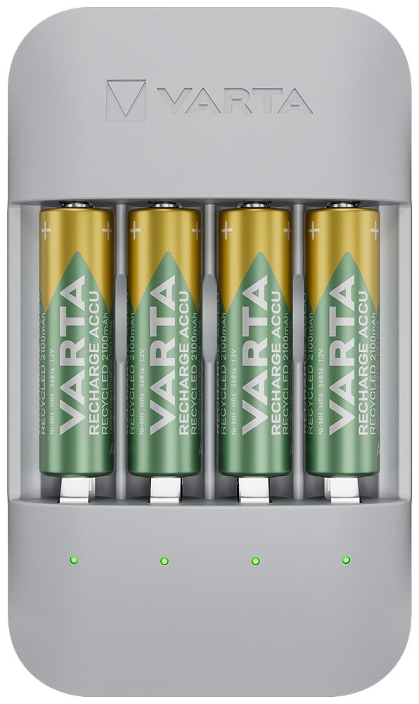 Ladegerät VARTA Eco Pro mit 4×56813 AAA 800mAh Akku wiederverwertet