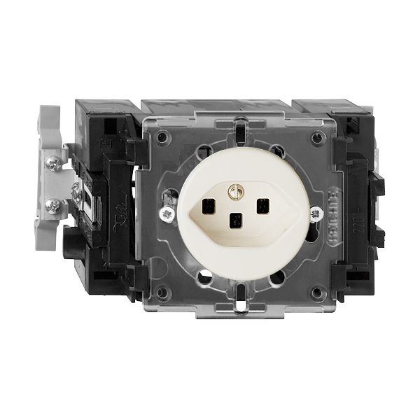 EB-Steckdose FH T23 weiss 49…69mm Snap, mit Steckklemmen