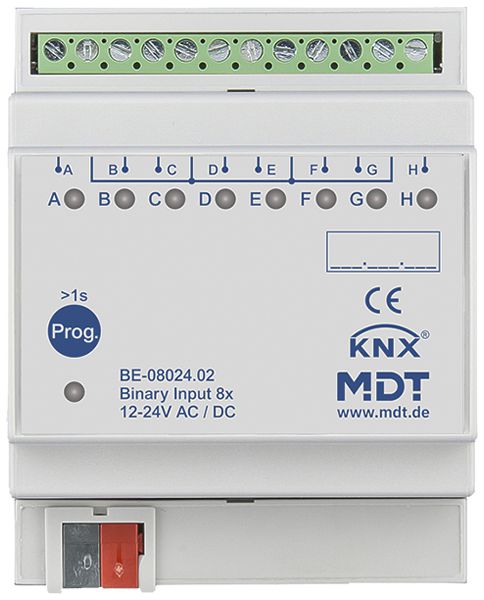 Entrée binaire KNX AMD MDT BE-08024.02 8-can 12…24VUC 4UM