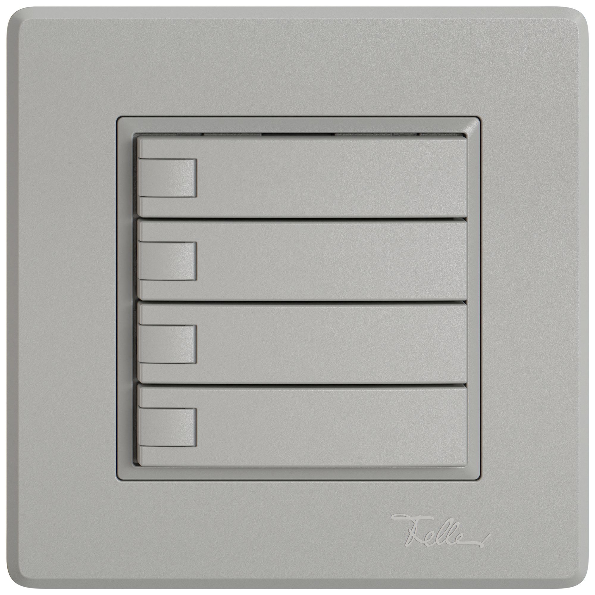 Poussoir universel ENC EDIZIO.liv UNI SNAPFIX® 5…48V s.LED 4× comm.1T grc