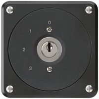 UP-Schlüsselschalter robusto ohne Klappdeckel 5/1P schwarz für Kombination