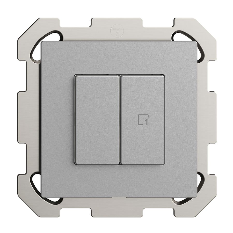 Interrupteur ENC 1K/2T scène WLAN Edue Wiser silver