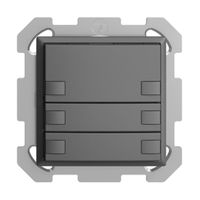 UP-KNX-Taster RGB EDUE, 250mW, o.LED, 6×Taste, 1×Tastenb., dgu