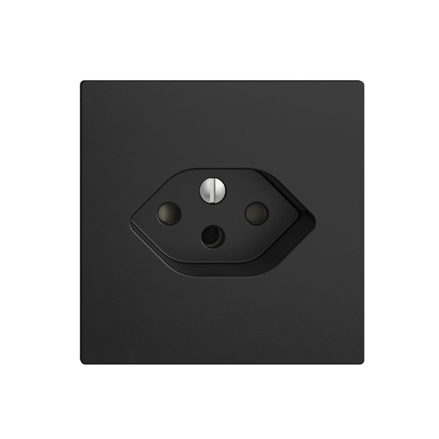 UP-Steckdose EDIZIOdue T13 schwarz 60×60×41mm