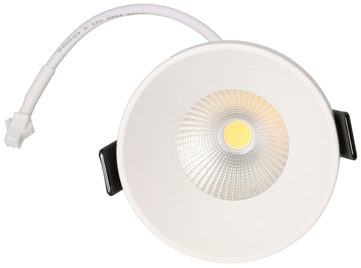 EB-LED-Spot maxLUCE ATMA 68 6.5W 660lm 3000K IP44 MB DIM Ø75mm weiss 32°