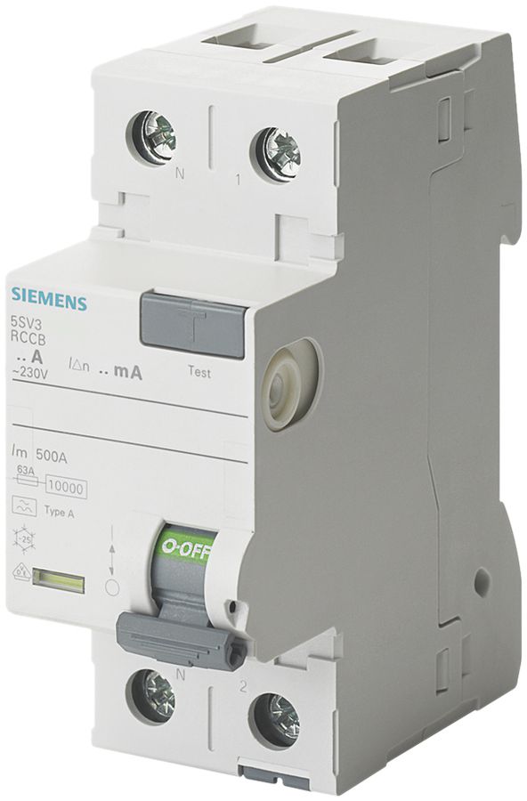 Interruttore differenziale Siemens SENTRON 1LN 30mA/80A tipoA, N sinistra