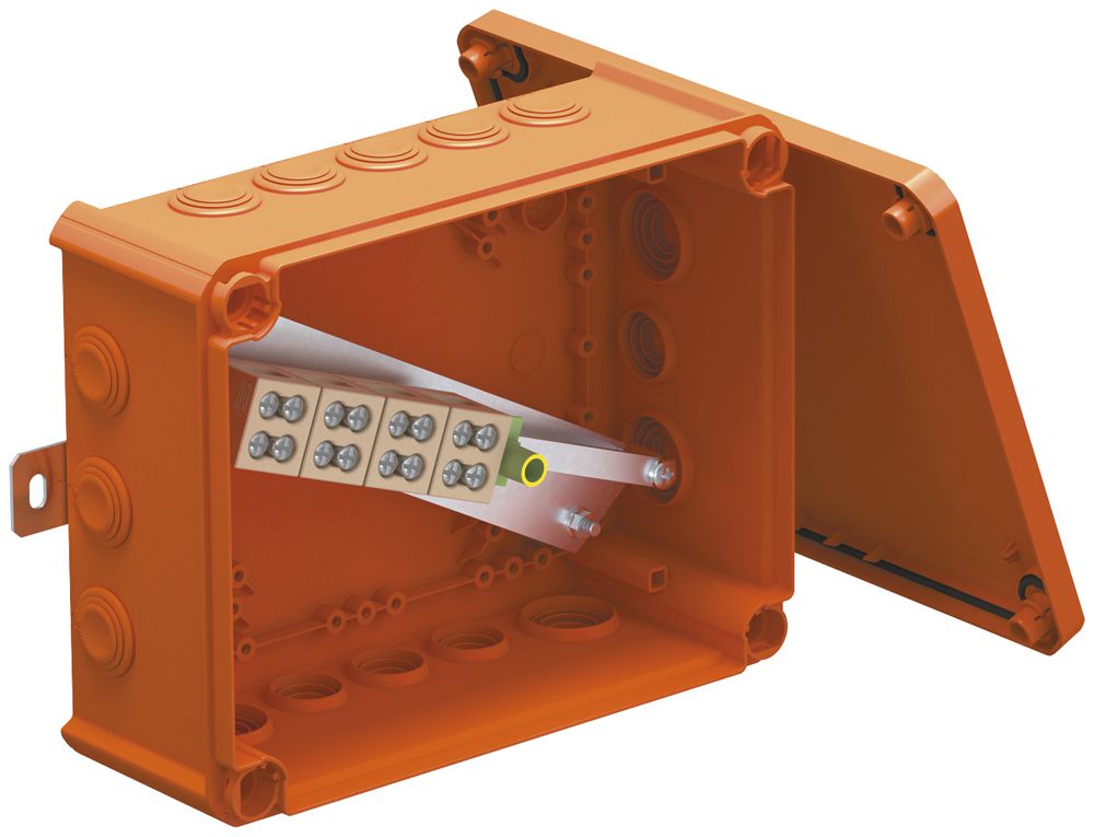 Boîte de dérivation Bettermann E30-E90 borne double 240×190×95mm 5x16mm² or