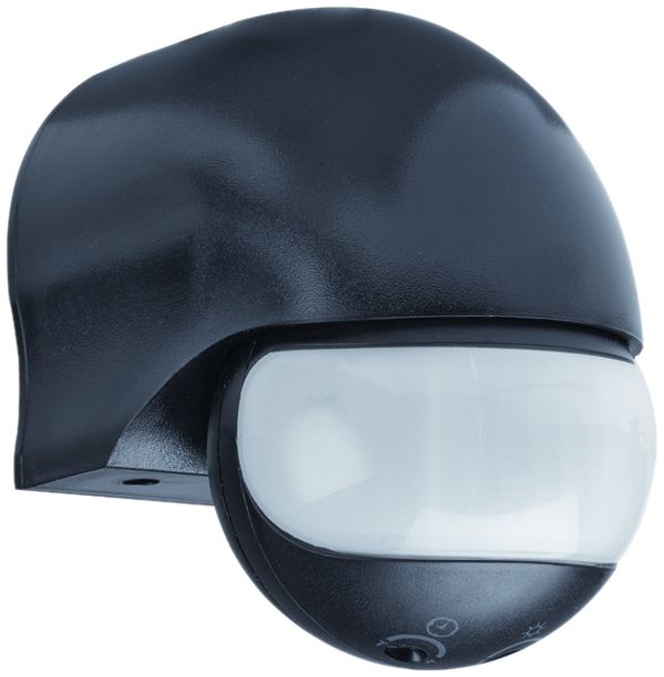 AP-Bewegungsmelder PIR schwarz Ferratec 180° IP44 230VAC 50Hz