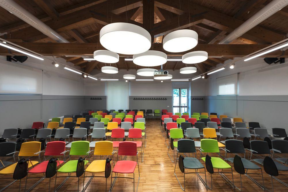 LED-Deckenleuchte SLV MEDO PRO 60 37W 5500lm 930/940 IP50 DIM Ø600mm weiss