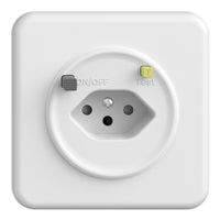 Frontset STANDARDdue zu FI-Steckdose T13, weiss