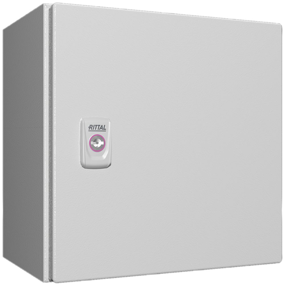 Armoire compacte Rittal AX, 1 porte, IP66, 300×300×210mm, tôle d'acier