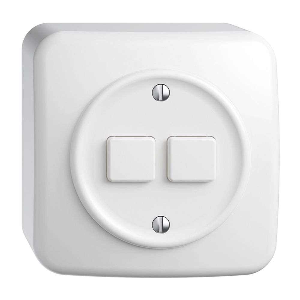 Interrupteur AP 2K/2T WLAN Sdue Wiser blanc