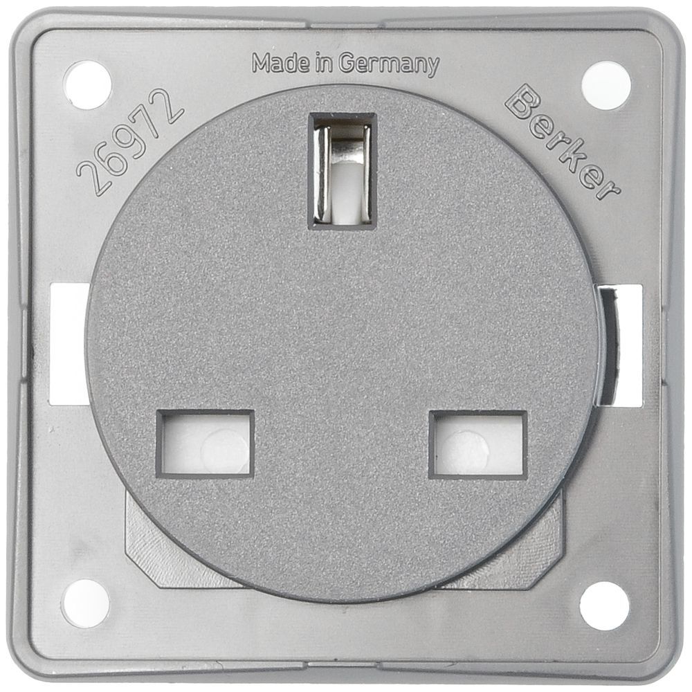 UP-Steckdose MH GB anthrazit Schraubklemme, Kinderschutz