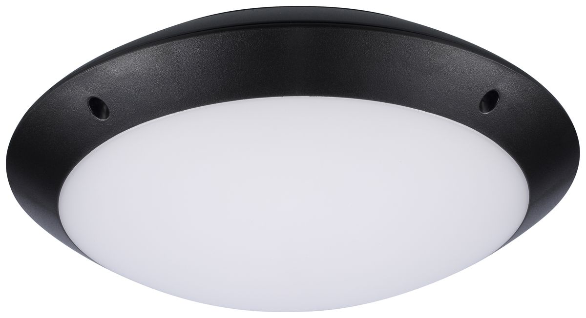 LED-Deckenleuchte Sylvania START SURFACE 12W 1150lm 3000K IP66 DV Ø300mm schwarz