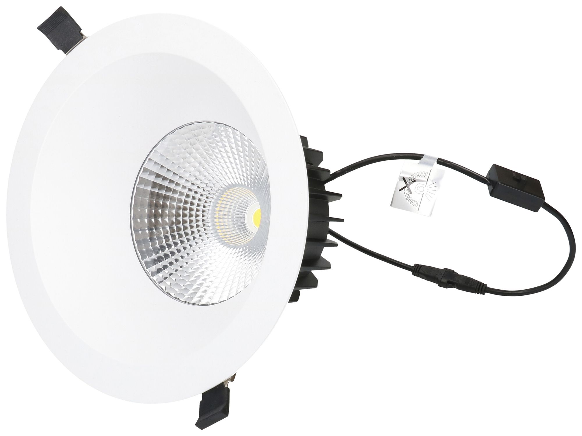 EB-LED-Spot maxLUCE ATMO 200 25W 2750lm 3000…4000K IP44 Ø200mm weiss