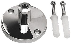 Support mural SLV pour système de câble basse tension, 30mm 2 pièces chromé