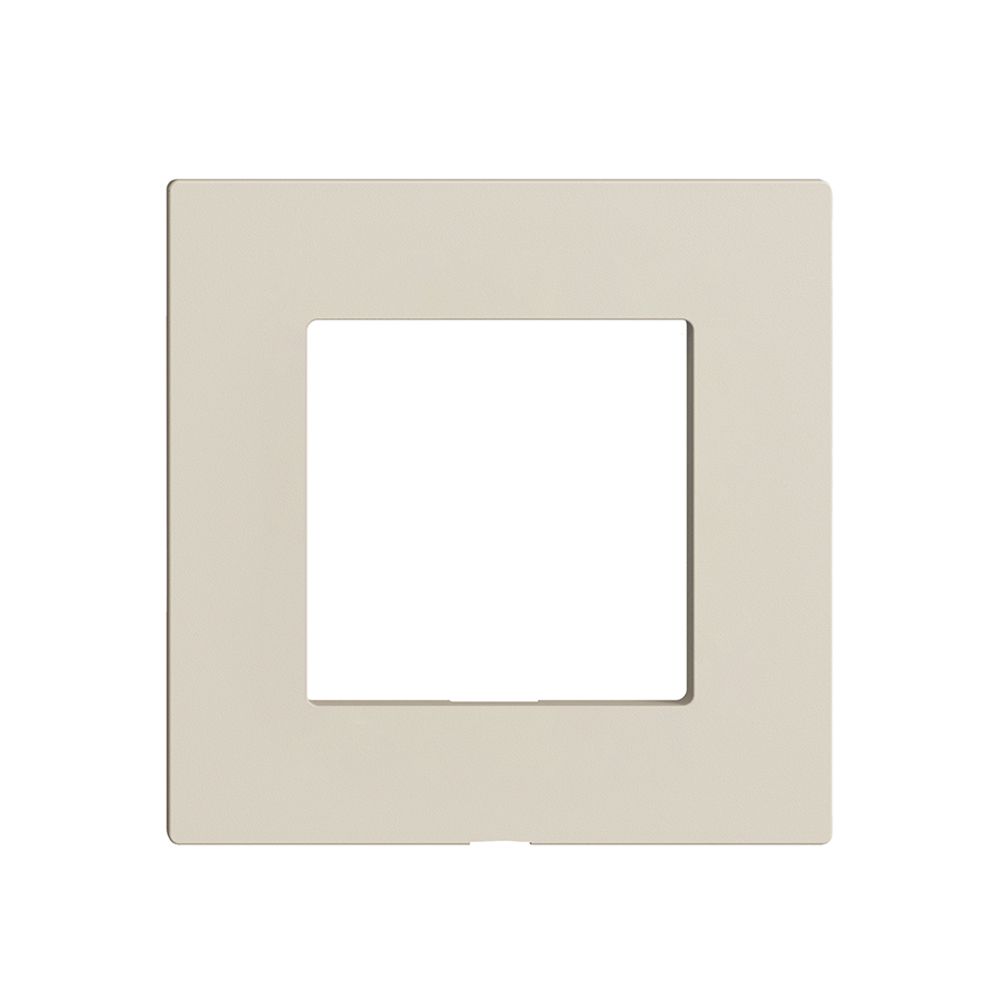 Plaque frontale Edue Wiser p.kit d.recouvrement, s.gravure, IP20, 60×60mm, crema