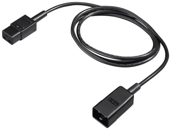 Cavo di prolunga Rittal DK 7200.217 C20/C19 230V 3P 16A PVC nero 1.8m