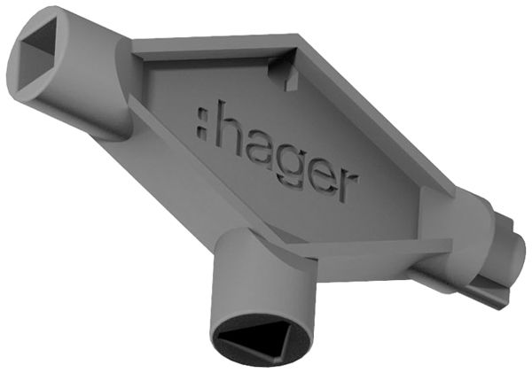 Schlüssel Hager Orion.Plus Dreikant Vierkant 8×8mm