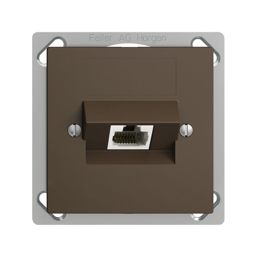 Presa INS 1×RJ45/u 4P ITplus EDIZIOdue coffee