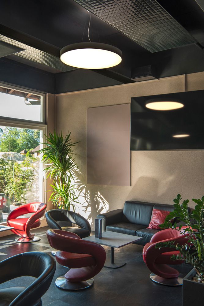 LED-Deckenleuchte SLV MEDO PRO 90 74W 11200lm 930/940 IP50 DIM Ø900mm schwarz