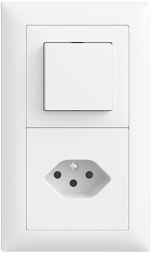 Combinaison ENC EDIZIOdue 2×1 blanc 6/1L + 1×T13