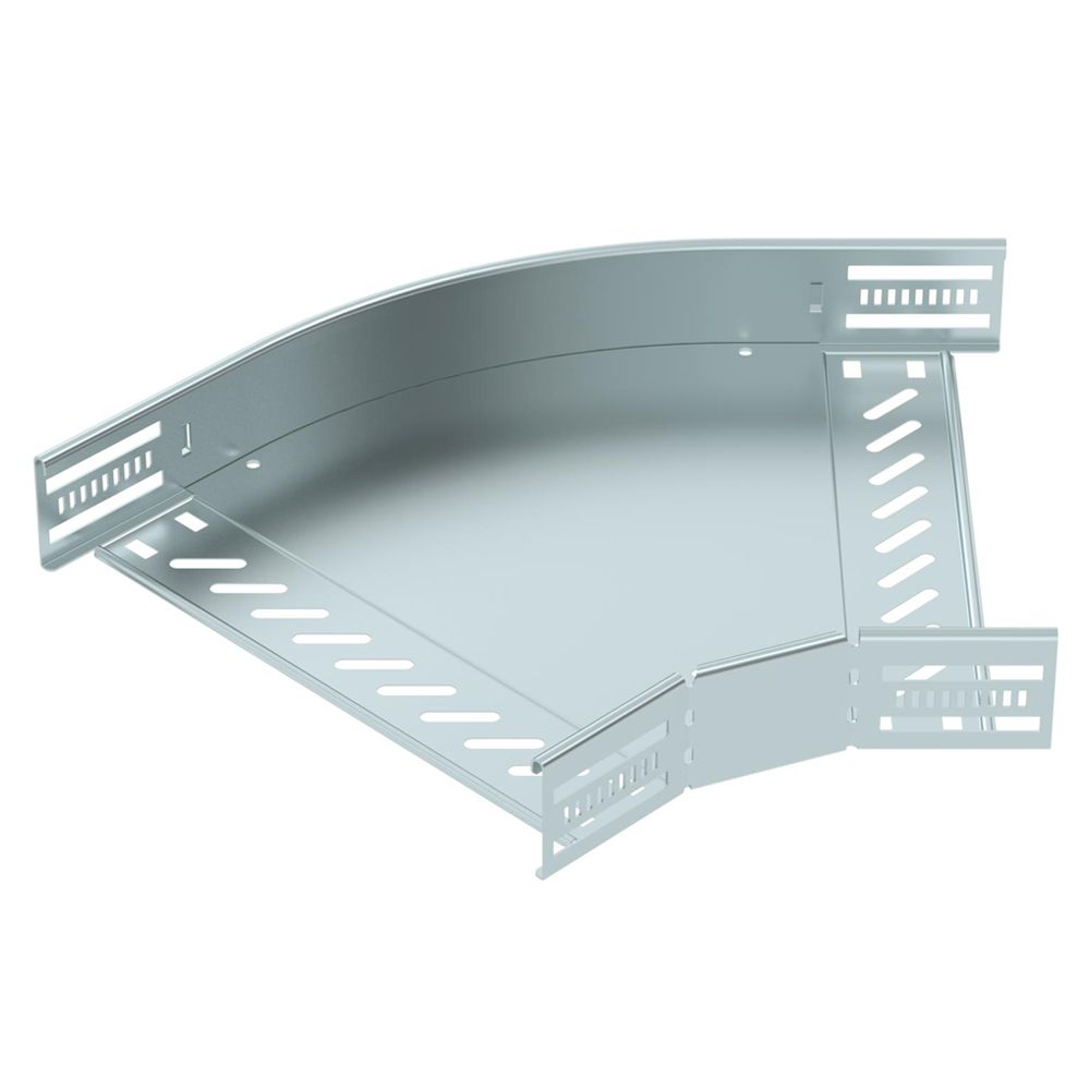 Coude BET RB 45° 60×300mm acier zingué en continu