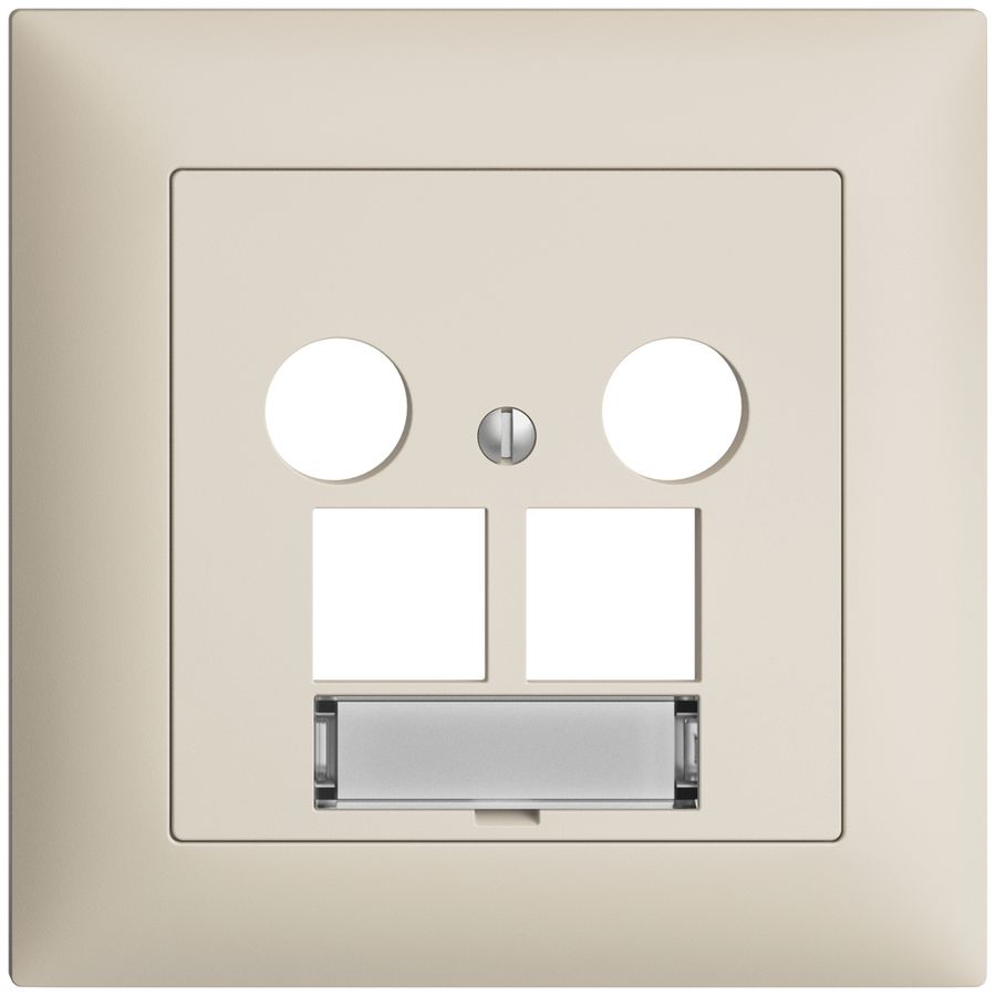 Kit de recouvrement ENC Edue FMI, p.prise multimédia EASYNET, p.2×RJ45 S-One, cr