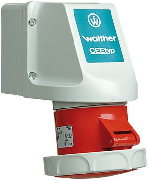 Prise murale AP CEEtyp 4L 16A IP67, 6h