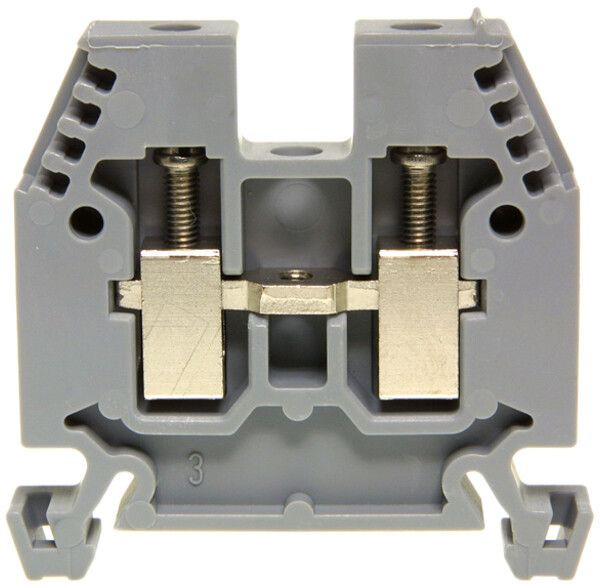 Borne de passage joignable WZ Ex 2.5…6mm² 41A 1000V vis 2×1 rail DIN 35mm gr