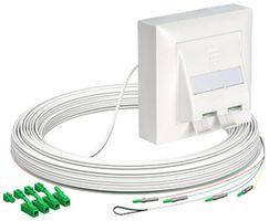 Boîte de déroulement de câble FTTH AGRO OTO E3S kit AP 2×SC 3mm 10m blanc Bca