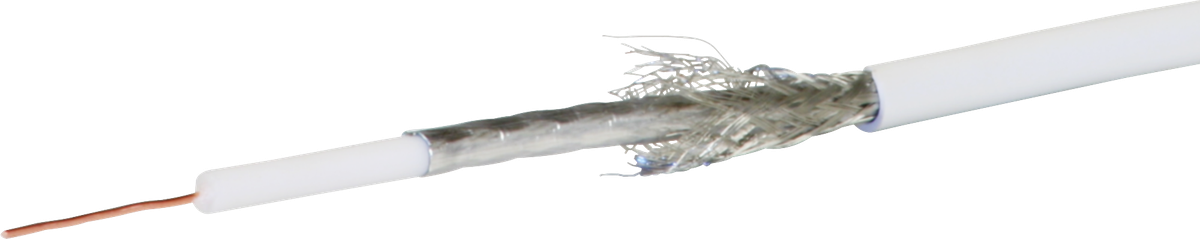 Câble coaxial TV/R 75 Ohm DG113 bc / Bobine à 500 m