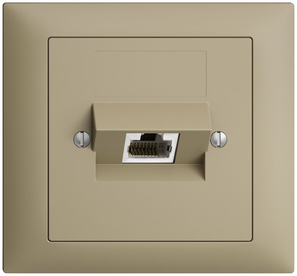 EB-Dose 1×RJ45/s 8P ITplus EDIZIOdue sand