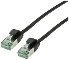 Cavo patch RJ45 ROLINE RM DataCenter slim cat.6A U/FTP AWG32 TPE nero 0.15m