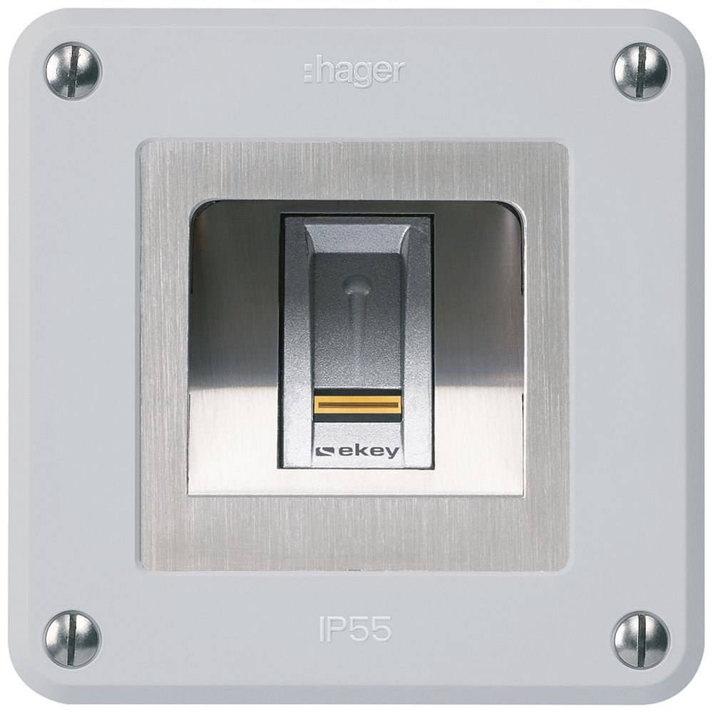 Lettore di impronte digitali NUP Hager ekey robusto C grigio