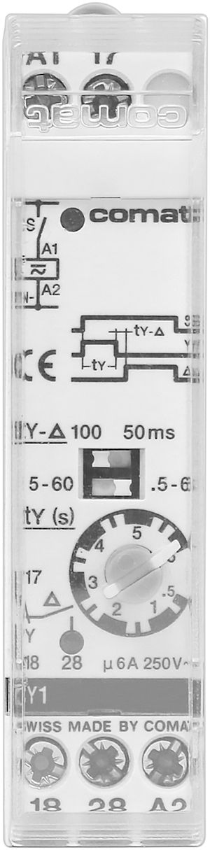 Relais étoile-triangle ComatReleco CY1, 110…240VUC