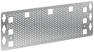 Lochblechmontageplatte ABB für Multimedia-Verteiler, 1 reihig