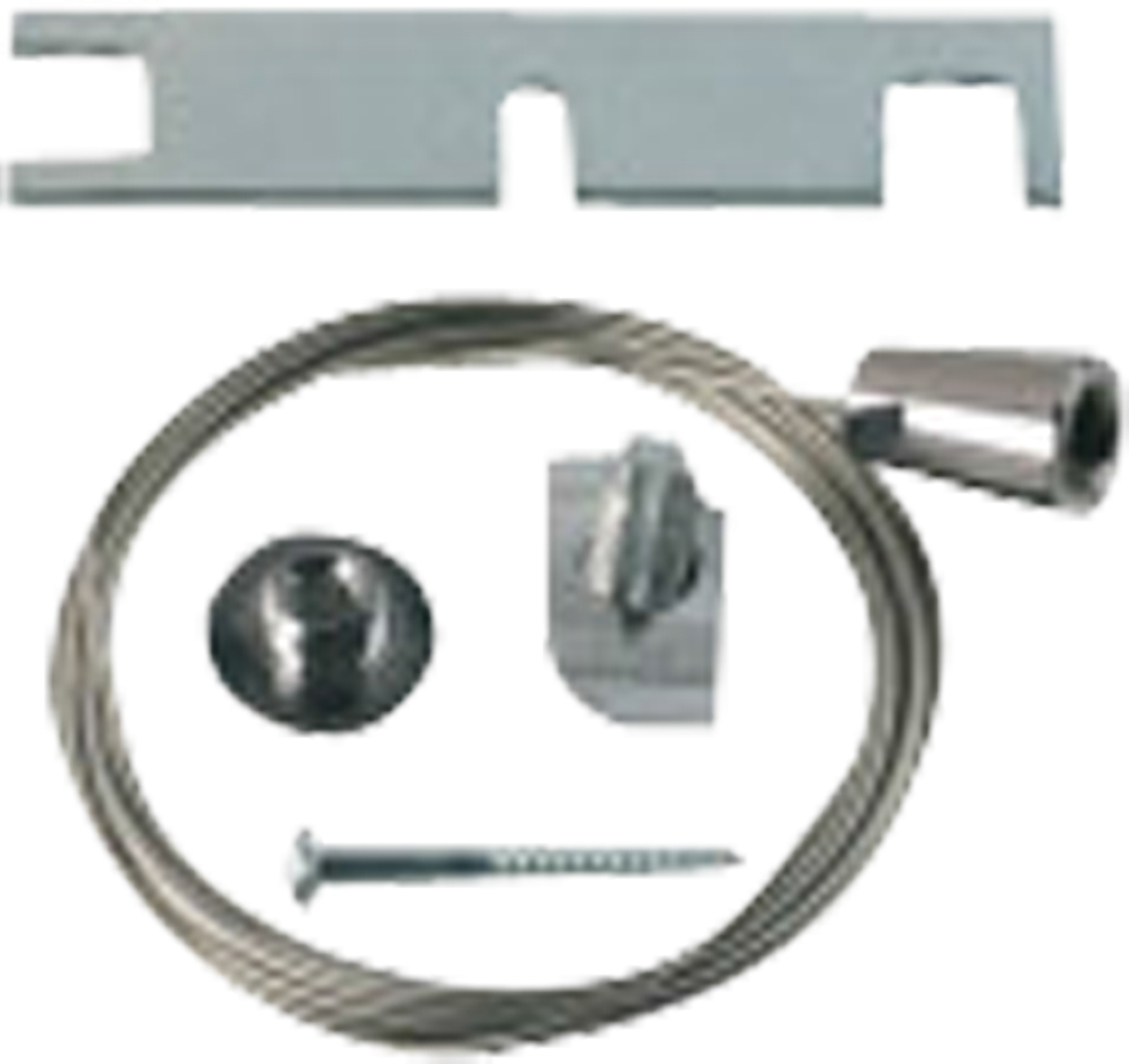 Stahlseilabhängung 3m doppel, silber