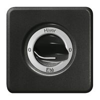 UP-Frontset 0-Hiver-0-Eté schwarz für Drehschalter FH