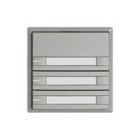 KNX-Taster RGB EDIZIO.liv SNAPFIX® Temperaturfüh.RGB-LED Pap.3×T 2-Tbed.hgu