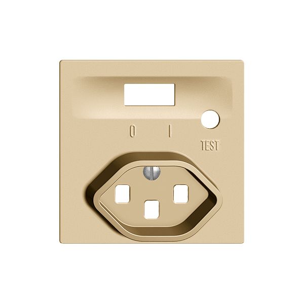 Frontset EDIZIOdue zu FI-Steckdose sand