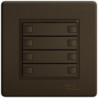 Pulsante universale INC EDIZIO.liv UNI SNAPFIX® s.LED 4× com.2T ma