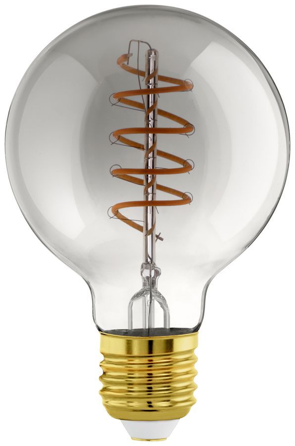 LED-Lampe Eglo CONNECT.Z E27 4W 2000K G80 klar schwarz Bt/BLE DIM Ø80×120mm