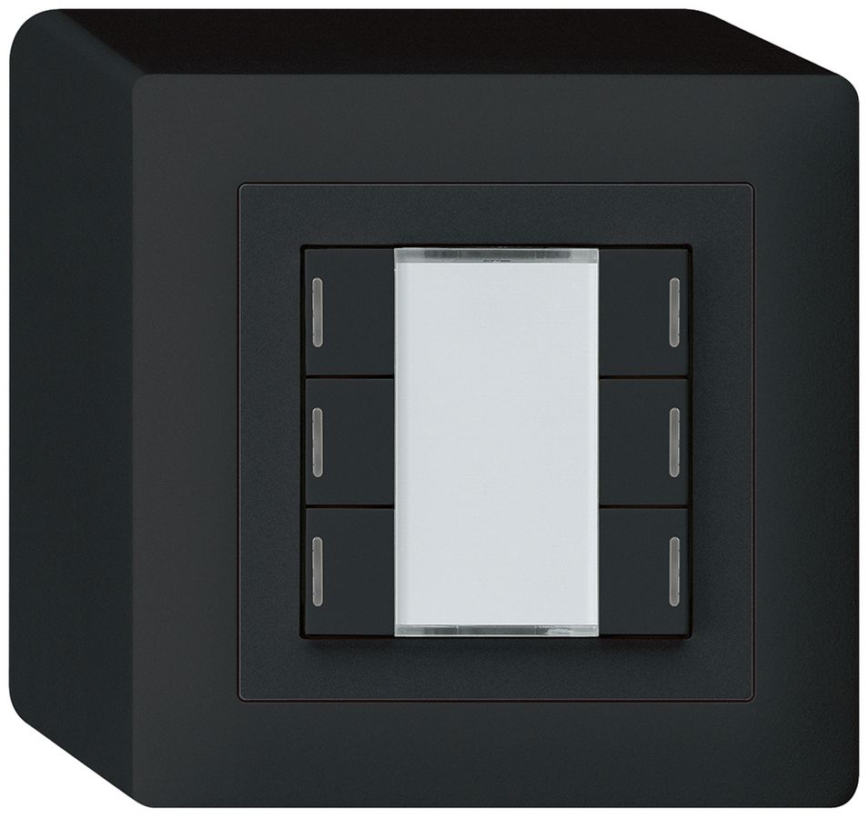 Tasto AP kallysto KNX 6×nero LED RGB s/e-link