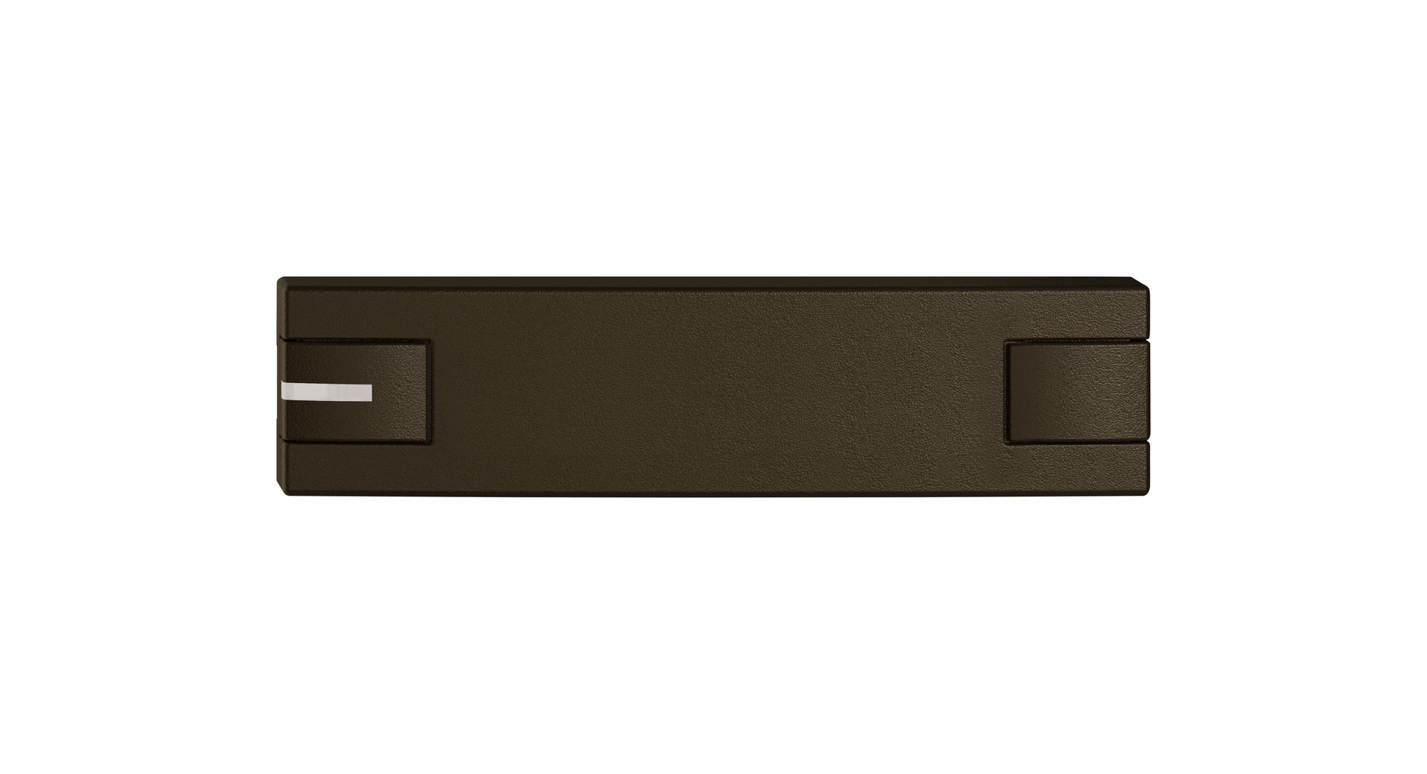 Poussoir 1/4 EDIZIO.liv SNAPFIX® p.KNX&UNI a.LED comm.à 2 touches br