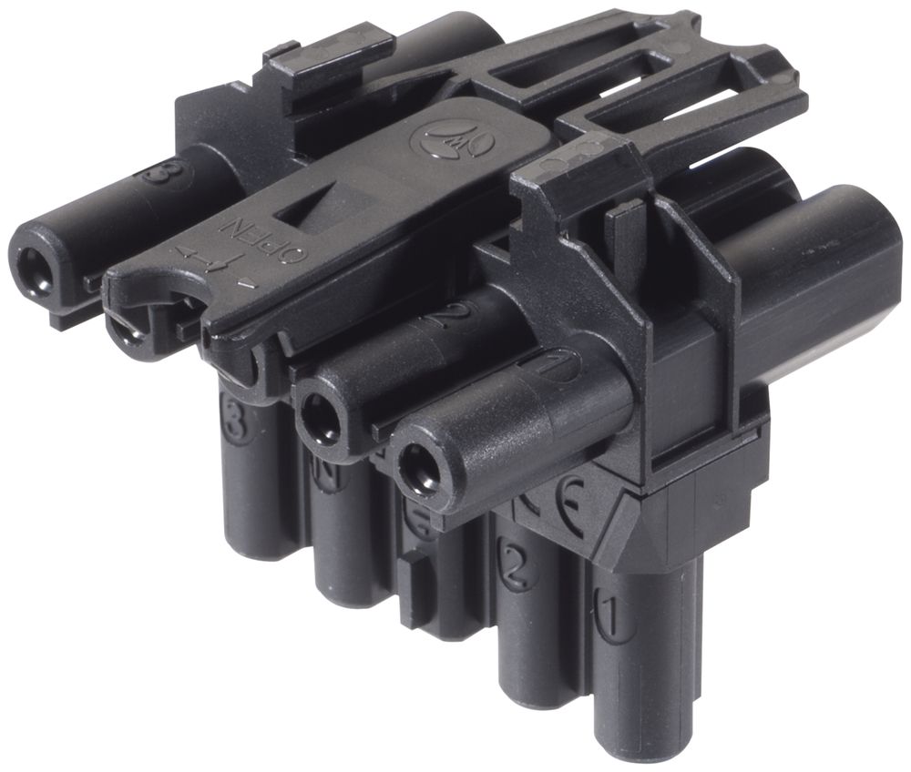 Bloc de distribution Wieland 5L GST18I5VK2P1TB V SW noir