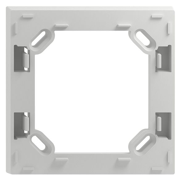 UP-Zwischenrahmen 90×90×15mm, zu UP-Abdeckrahmen EDIZIOdue 88×88mm hellgrau