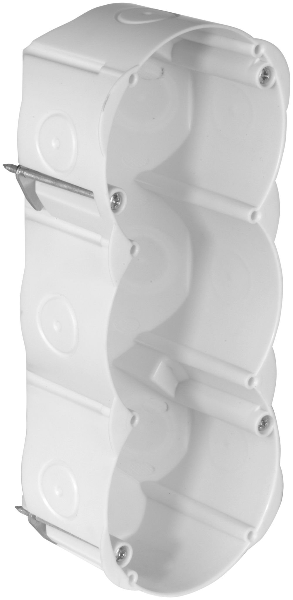 Hohlwanddose MT CRALLO-SPRINT 1×3, Tiefe 70mm, weiss