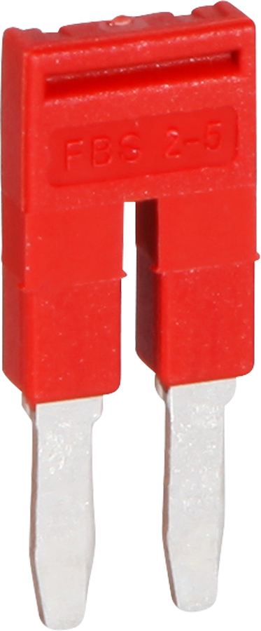 Pont enfichable 5mm 2L rouge CLIPLINE