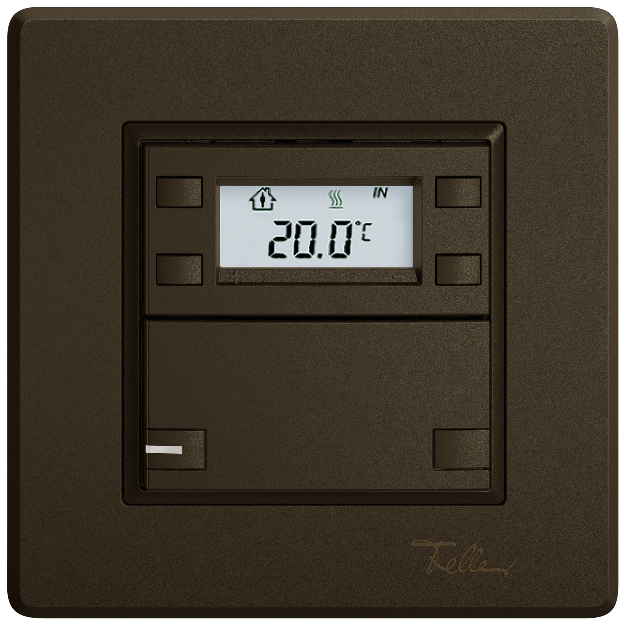 UP-RTH-Taster EDIZIO.liv SNAPFIX® m.RGB-LED 1×Taste 2-Tbed.br